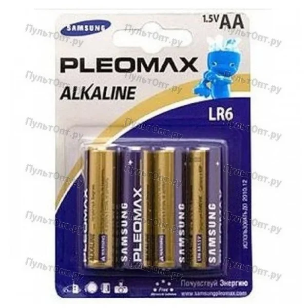 Эл. пит. AA alkaline BL4 Samsung Pleomax (24)