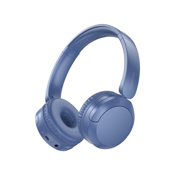 Наушники полноразмерные Borofone BO37 bluetooth 5.4 с микр. синий (1/60)