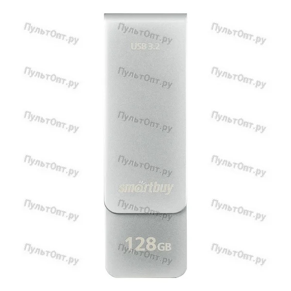USB 3.0 128GB Smart Buy M1 серый металлик