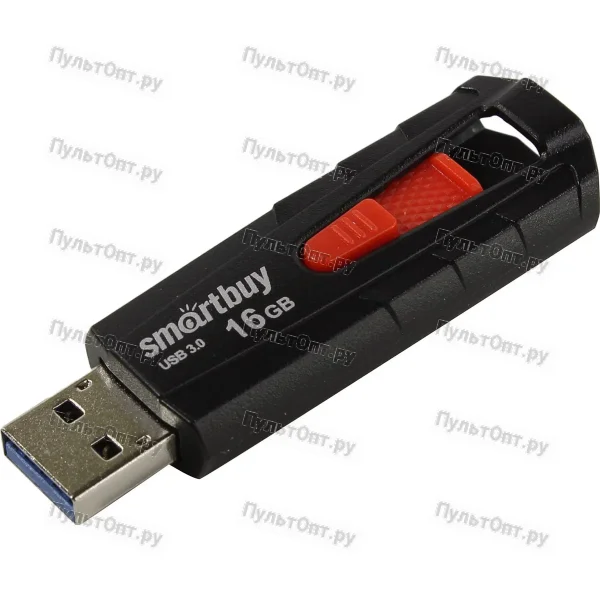 USB 3.0 128GB Smartbuy Iron чёрный/красный