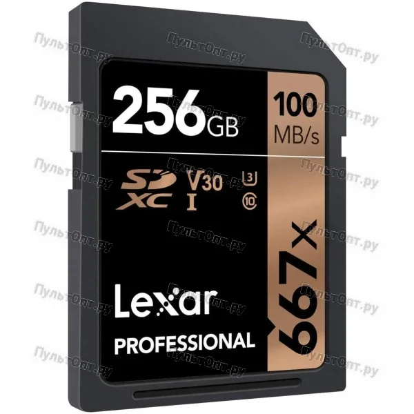 SDXC 256GB Lexar Class 10 U3 (667х)