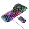 Набор клавиатура+мышь проводной Hoco GM12 игровой черный