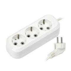 Удлинитель 2м 3гн зем Smartbuy 16А/3,5кВт , ПВС 3х1,0 (SBE-16-3-02-Z) (1/40)