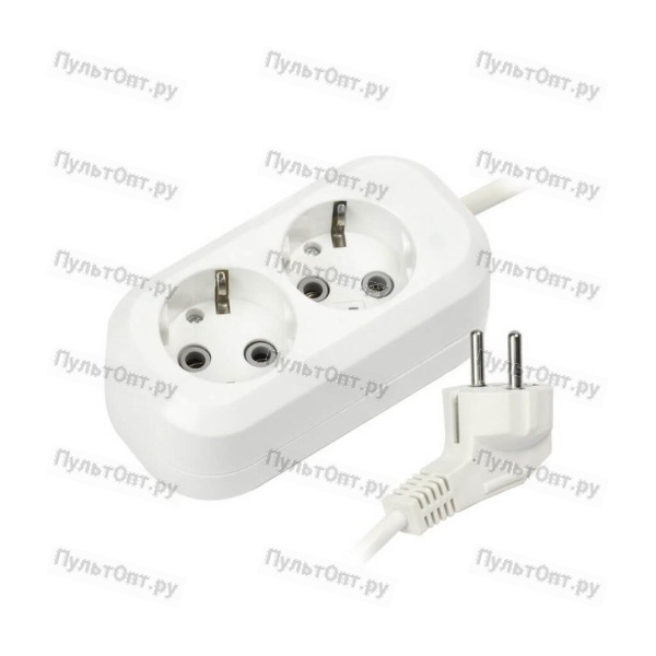 Удлинитель 5м 2гн зем Smartbuy 16А/3,5кВт ПВС 3х1,0 (SBE-16-2-05-Z) (1/40)