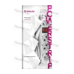 Сетевой фильтр SAFETY SOCKET SR06 5р.С/З 10A 2.0м 3USB/Type-C QC3.0 / PD3 с выкл. белый