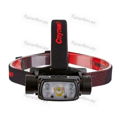 Фонарь налобный Спутник ASL655 10W LED от аккумулятора 6 режимов черный красный (1/20)