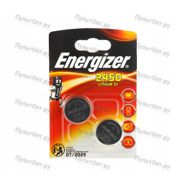 Эл. пит. CR2450 BL2 Energizer (2/20)