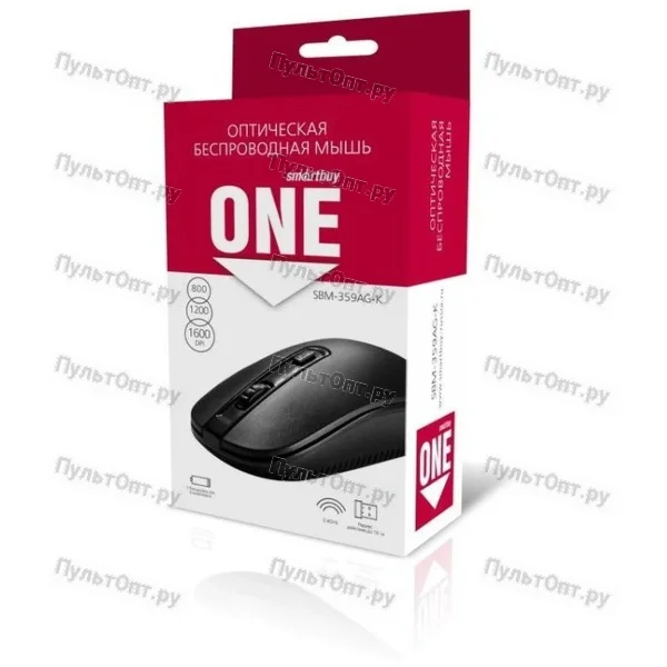 Мышь Smartbuy ONE 359G-K, черная, беспроводная