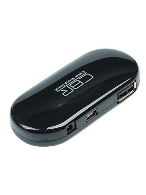 HUB CBR USB-концентратор CH 130, черный, 4 порта, USB 2.0. (1/100)