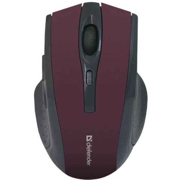 Мышь Defender Accura MM-665, красная, беспроводная, ,6 кнопок, 800-1600dpi, USB