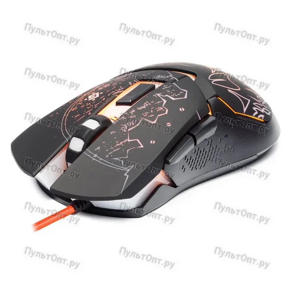 Мышь проводная Defender GM-703L Alfa игровая USB черный