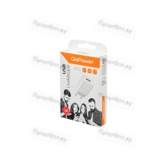 Сетевое З/У GoPower GP1U 1USB 2.4A 12W белый (1/120/480)