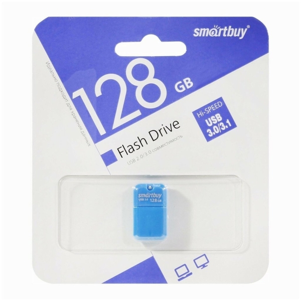USB 3.0 128GB Smartbuy Art синий