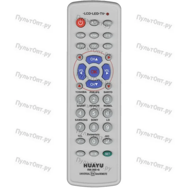 Универсальный пульт Huayu RM-36E+S (для TV, програмируемый)