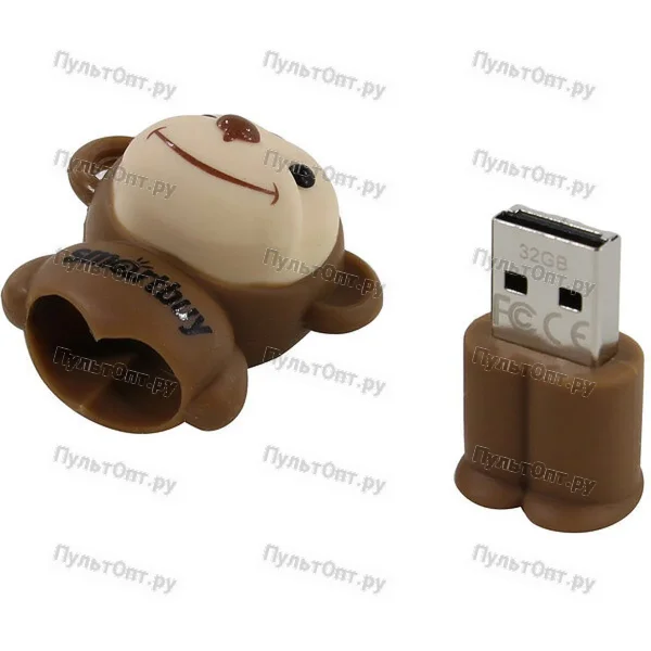 USB 32GB Smartbuy Wild series Обезьяна коричневый