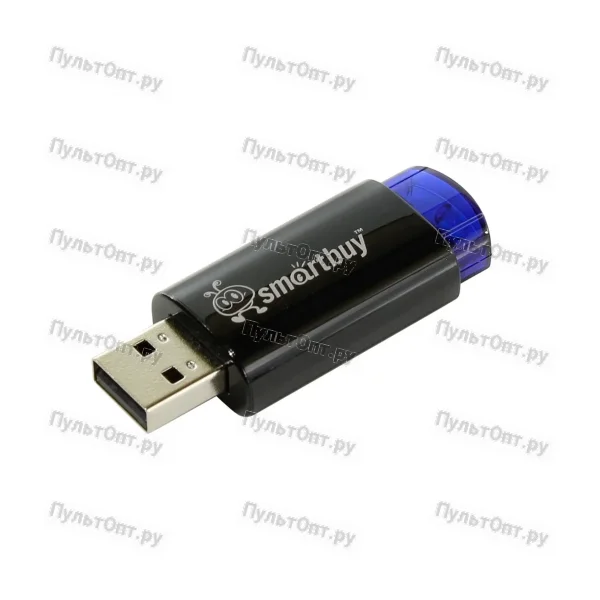 USB 64GB Smartbuy Click чёрный/синий