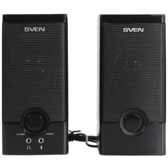 Колонки Sven SPS-603, чёрный, акустическая система 2.0, USB, мощность 2x3 Вт(RMS)