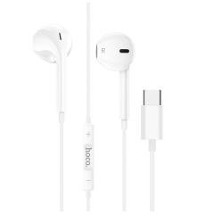 Наушники внутриканальные Hoco M101 с микр. Type-C (m) белый (1/144/864)