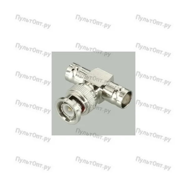 Переход BNC шт - 2 х BNC гн (T-connector)металл