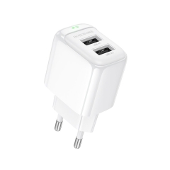 Сетевое З/У Borofone BAS41A 2USB 2.0A 12W белый (1/76/304)