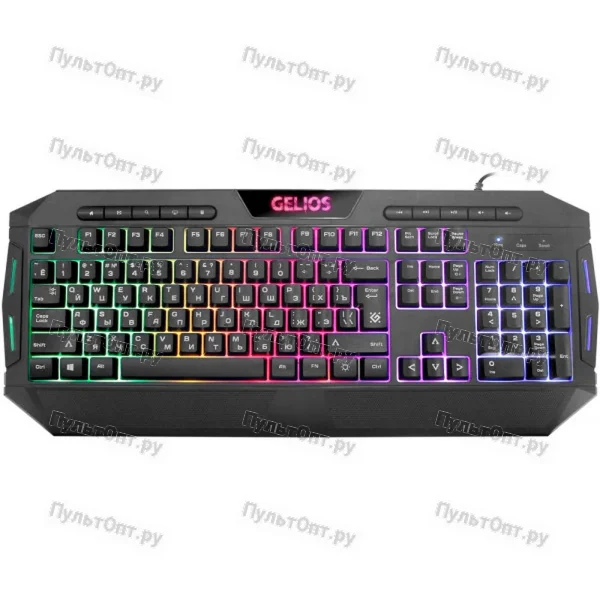 Клавиатура проводная игровая Defender Gelios GK-174DL RU,радужная подсветка