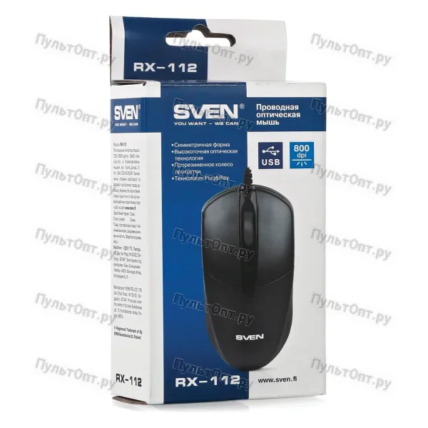 Мышь Sven RX-112 USB чёрная