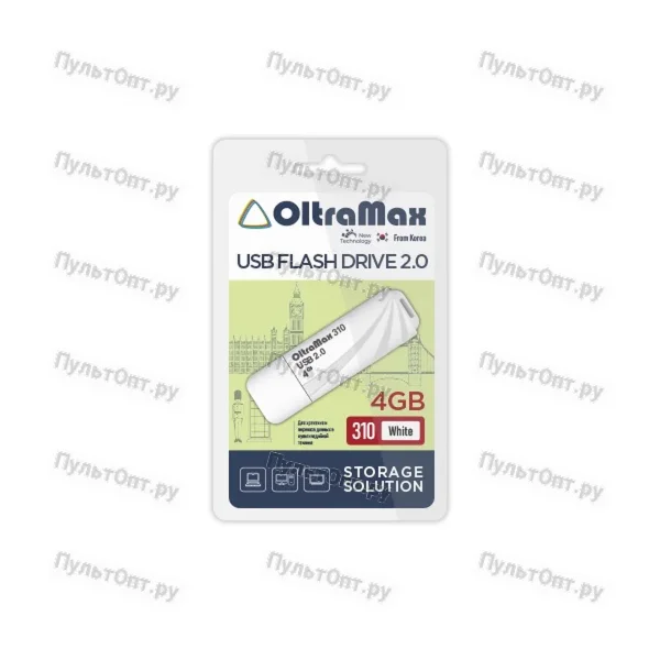 USB 4GB OltraMax 310 белый