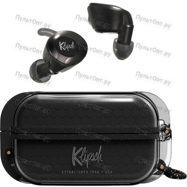Беспроводные наушники Klipsch T5 II Sport (черный) TWS, внутриканальные, портативные/спортивные, Blu