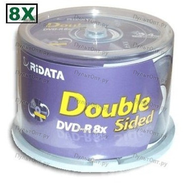 Диск DVD+R 9,4 GB 8x (Data Standard) Double Side blank Bulk 50 (50/600)