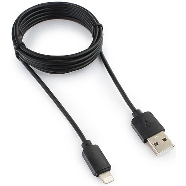 Кабель USB Гарнизон GCC-USB2-AP2-0.3M AM/Lightning, для iPhone5/6/7, IPod, IPad, 0.3м, черный