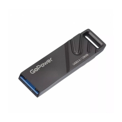 Флеш-накопитель GoPower TITAN 128GB USB3.0 металл черный графит (1/50/1000)