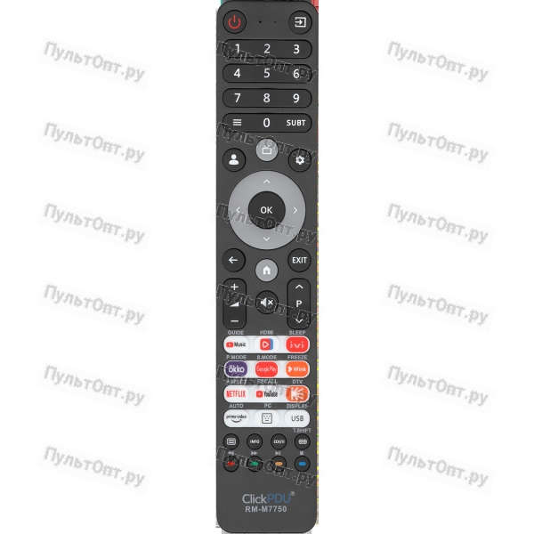  Универсальный пульт ClickPdu для DEXP (Doffler, DNS) RM-M7750