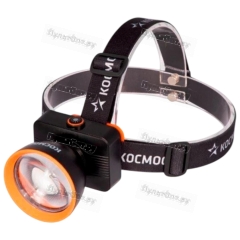 Фонарь налобный Космос KOC533Lit 15WLaserLED от аккум IP44 4 режима с кабелем USB-Type-C (1/12/48)