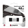 USB 3.0 64GB Kingston DataTraveler 80 чёрный/серебро