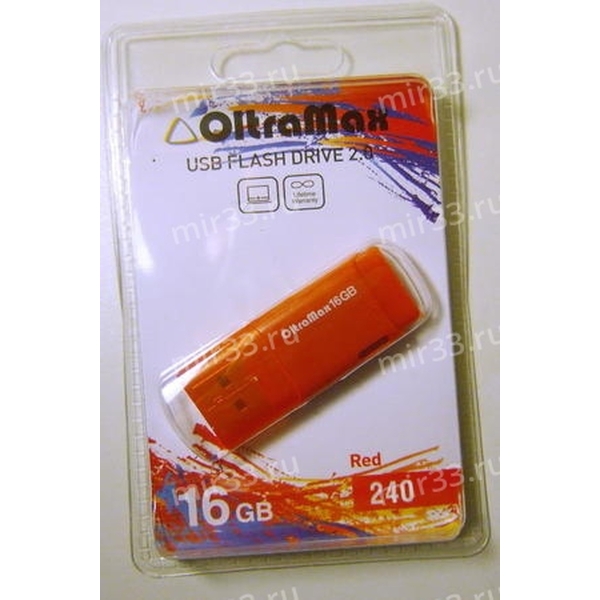 USB 16GB OltraMax 240 красный