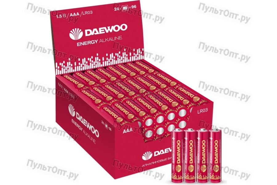 Эл. пит. AAA alkaline SR4 Daewoo Energy (96)