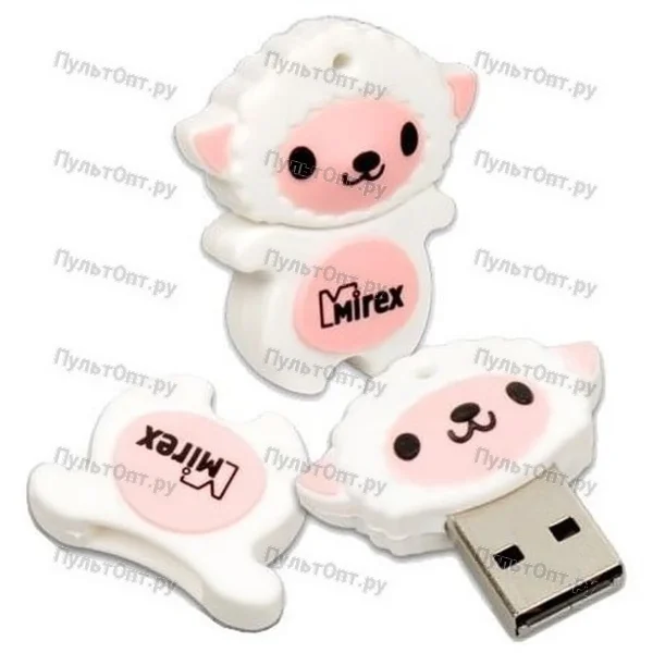 USB 8GB Mirex Овечка (ecopack) белый