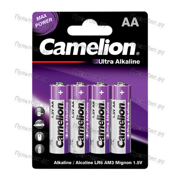Батарейка Camelion Ultra LR6 AA Alkaline 1.5V (4/48/576)