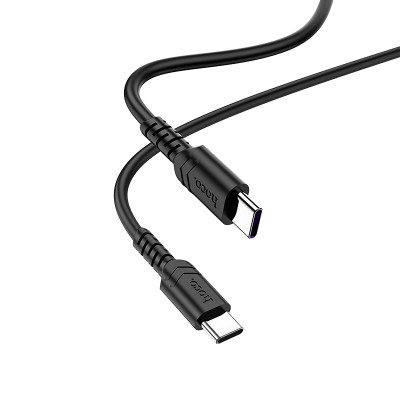 USB кабель Hoco X62 Fortune 100W fast charging data cable for Type-C to Type-C (черный)