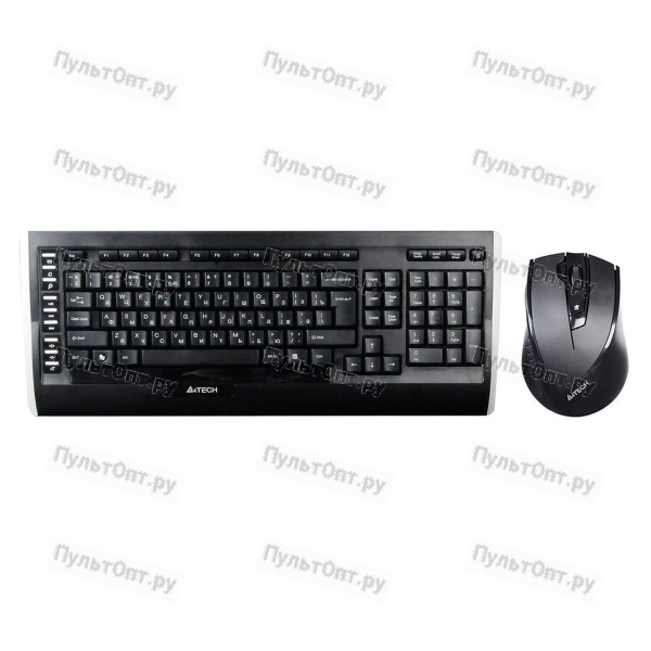 Клавиатура + мышь A4TECH 9300F клав:черный мышь:черный USB беспроводная Multimedia