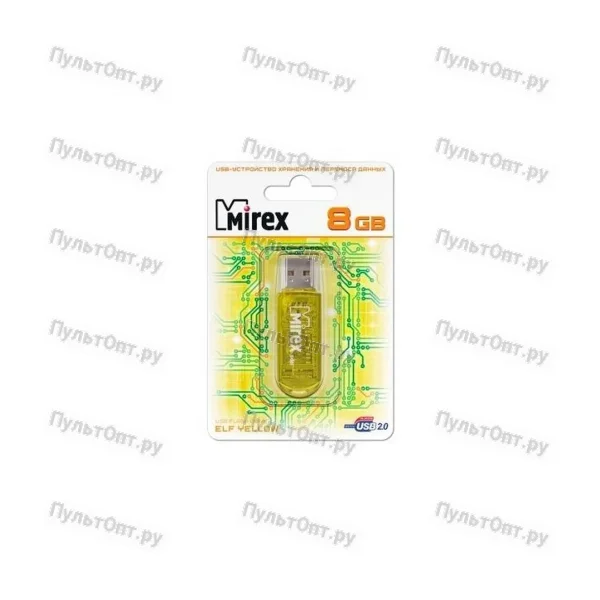USB 16GB Mirex ELF жёлтый (ecopack)