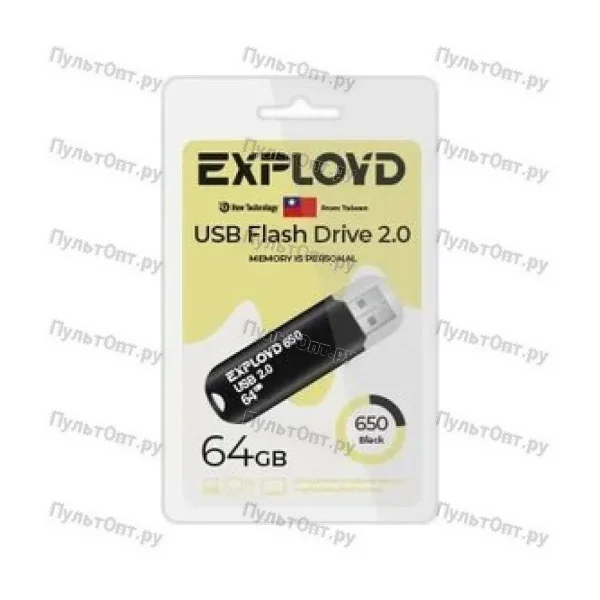 USB 64GB Exployd 650 чёрный