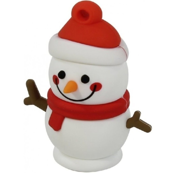 USB 32GB Smartbuy Wild series Снеговик Snow Paul белый