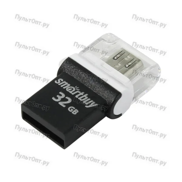 USB 32GB Smartbuy Poko OTG чёрный