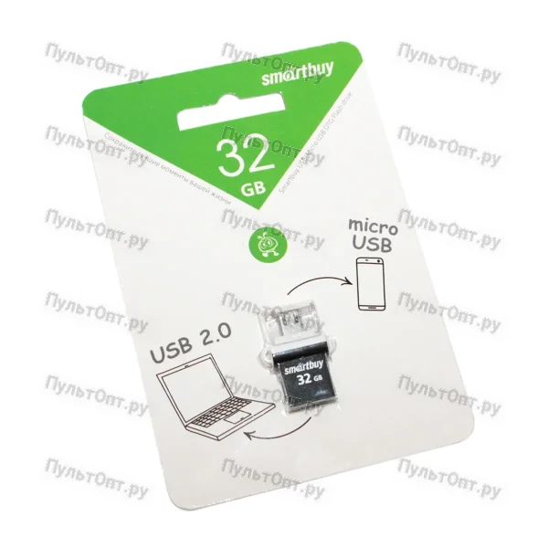 USB 32GB Smartbuy Poko OTG чёрный