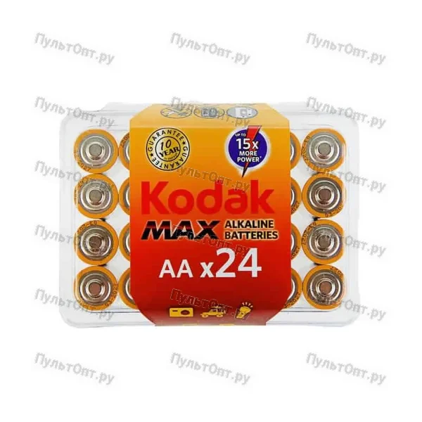 Эл. пит. AA alkaline BOX24 Kodak MAX (24.)
