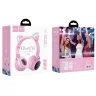 Наушники Hoco W27 Cat ear wireless headphones (розовый)