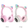 Наушники Hoco W27 Cat ear wireless headphones (розовый)
