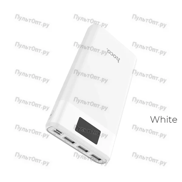 Внешний аккумулятор Hoco B35E Entourage mobile power bank (30000mAh) (белый)