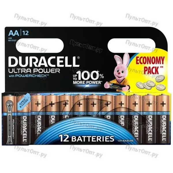 Эл. пит. AA alkaline BL12 Duracell ULTRA POWER (12/144)